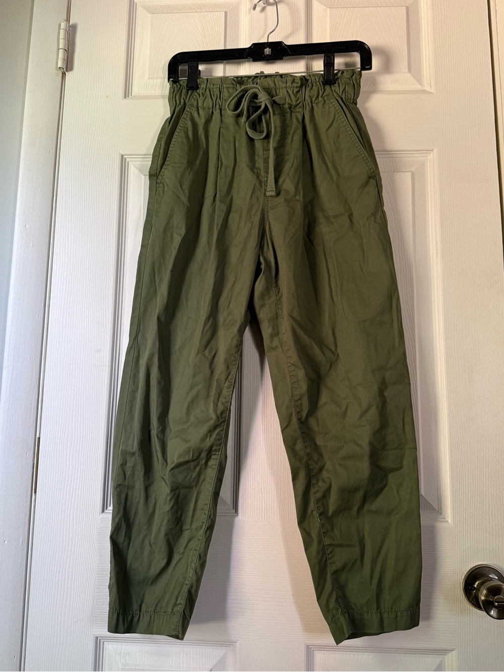 Olive Green Drawstring Pants